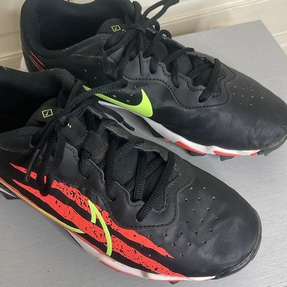 Nike Alpha Huarache 4 Keystone GS Crimson Sz 6Y Baseball Cleats - Picture 5 of 8